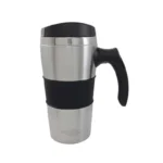 TAZA TÉRMICA NEGRO 450ML ANTIDESLIZ/DERRA