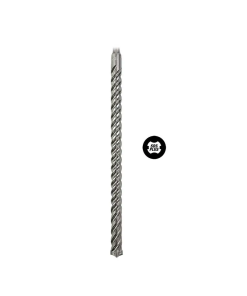 BROCA CON PUNTA DE CARBURO 4 CUCHILLAS 5/8" X 12"