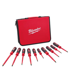 DESARMADOR JGO. 10PZ INSULADOS 1000V C/ESTUCHE