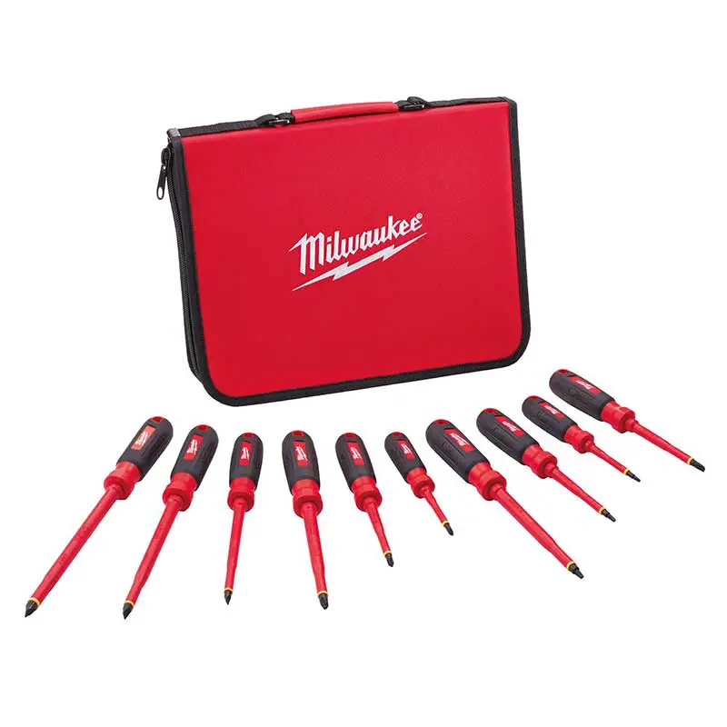 DESARMADOR JGO. 10PZ INSULADOS 1000V C/ESTUCHE