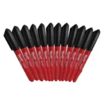 MARCADOR PUNTA ULTRA FINA COLOR NEGRO 12PZ