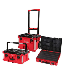 CAJA P/HERRAMIENTA GRANDE 12L + 2 CAJAS MILWAUKEE
