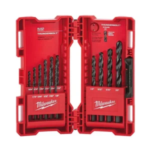BROCA P/FIERRO Y MADERA THUNDERBOLT OXINEGRO 15PZ