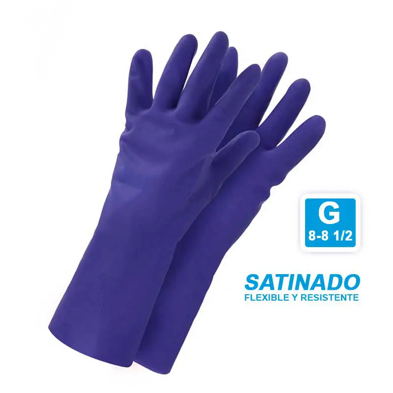 GUANTES MULTIUSOS # 8 - 8.5 AZUL