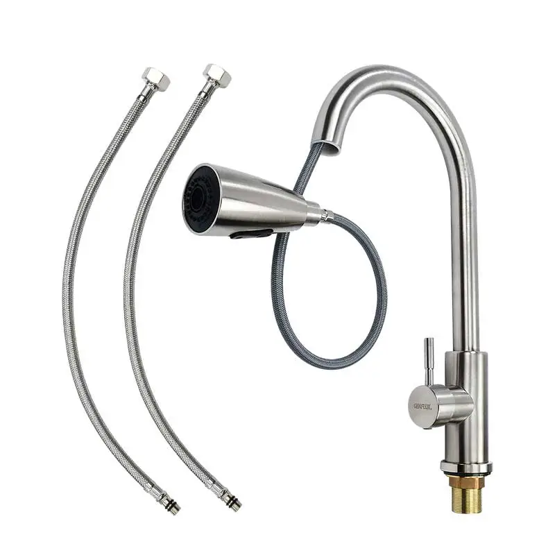 MONOMANDO P/FREGADERO RETRACTIL CROMO