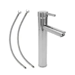 MEZCLADORA MONOMANDO LAVABO 30CM ACERO INOX