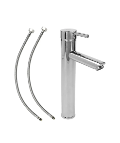 MEZCLADORA MONOMANDO LAVABO 30CM ACERO INOX