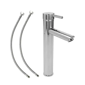 MEZCLADORA MONOMANDO LAVABO 30CM ACERO INOX