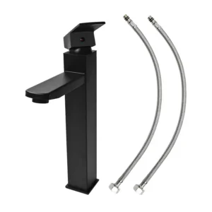 MONOMANDO P/LAVABO NEGRO CUELLO ALTO