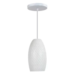 CANDIL VIDRIO SOPLADO DECORADO 1 X E26 BLANCO17