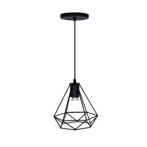 LUMINARIO TIPO DIAMANTE EN ACERO NEGRO