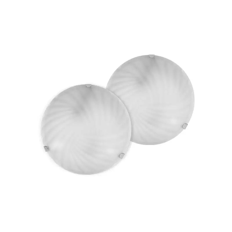 PLAFON REDONDO 2 PZAS BLANCO DECORADO PF4249/C DUO