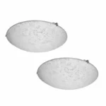 PLAFON REDONDO 2 PZAS BLANCO DECORADO PF7010 DUO