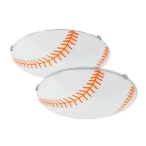 LAMPARA DE TECHO BEISBALL 2 PZAS PF8018 DUO