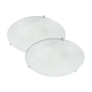 PLAFON REDONDO 2 PZAS BLANCO DECORADO PF8031 DUO