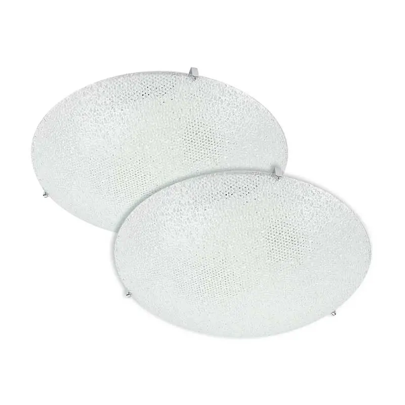 PLAFON REDONDO 2 PZAS BLANCO DECORADO PF8031 DUO