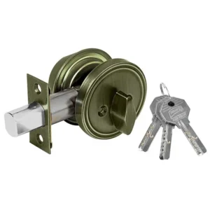 CERROJO LLAVE MARIPOSA ALT/SEG  L/ANTIGUO BLISTER