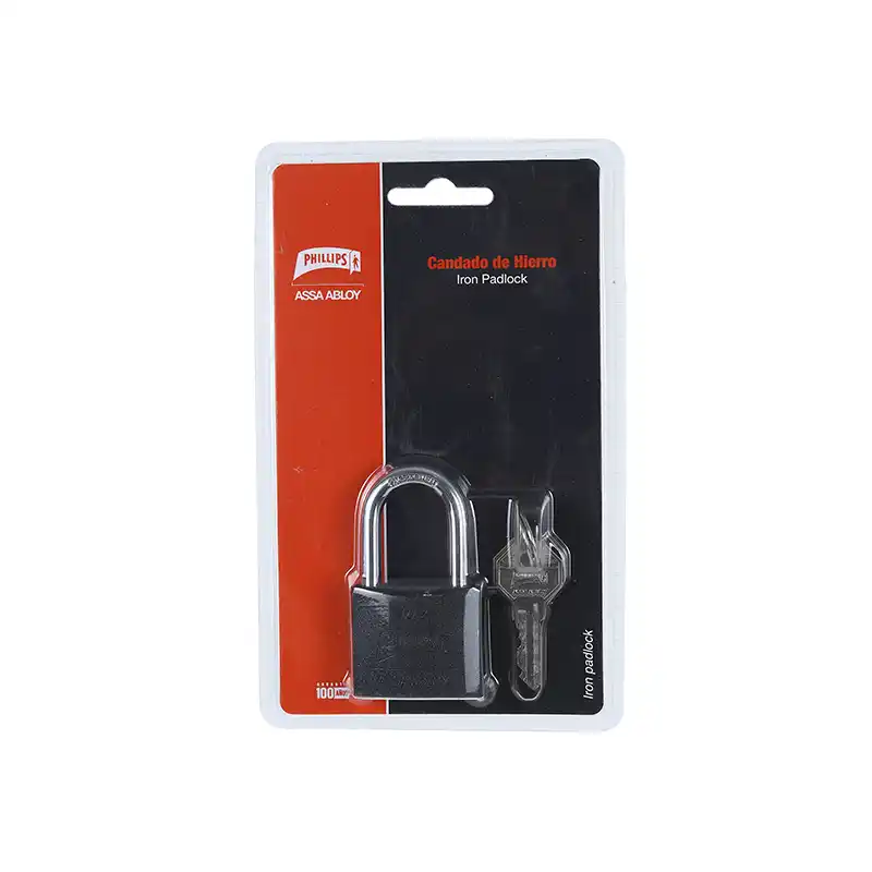 CANDADO # 38 MM. NEGRO GL HIERRO 102 BLISTE PHL