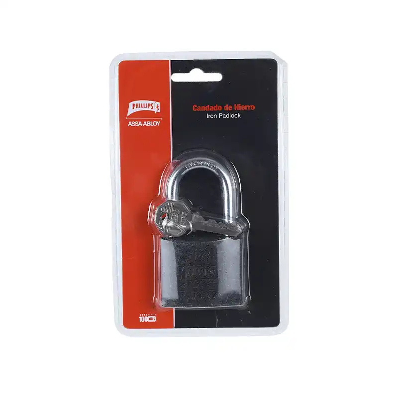 CANDADO # 49 MM. NEGRO GL HIERRO 104 BLISTE PHL