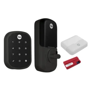 CERRADURA DIGITAL YRD256 +MODULO+HUB NEGRA YALE