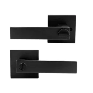 CERRADURA MANIJA CASTELL ALTA/SEG BAÑO NEGRO