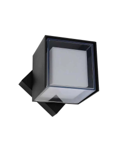ARBOTANTE D/PARED INTERIOR/EXTERIOR NEGRO LED30