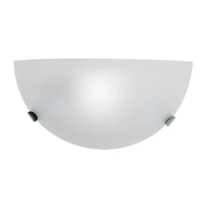 ARBOTANTE DE CRISTAL BLANCO MATE / CROMO