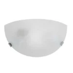 ARBOTANTE DE CRISTAL BLANCO ABALASTRADO / CROMO
