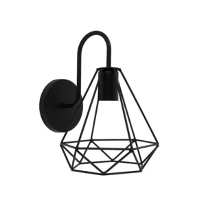 ARBOTANTE D/PARED INTERIOR/EXTERIOR NEGRO