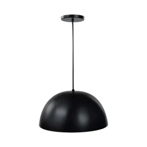 CANDIL COLGANTE TIPO CAMAPANA NEGRO/PLATA