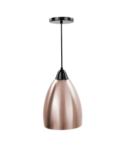 CANDIL DE VIDRIO SOPLADO COBRE/NEGRO