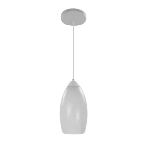 CANDIL VIDRIO SOPLADO DECORADO 1 X E26 BLANCO
