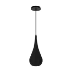 LÁMPARA DE TECHO CANDIL CUERPO NEGRO/DORADO