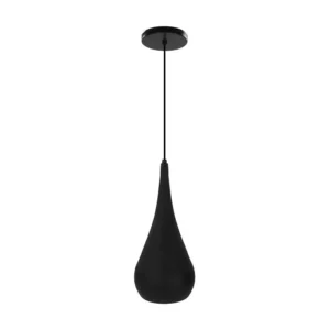 LÁMPARA DE TECHO CANDIL CUERPO NEGRO/DORADO