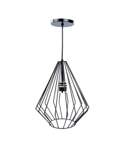 COLGANTE DE METAL NEGRO/SATIN