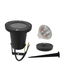 ESTACA 50W MR16 PARA EXTERIOR NEGRO