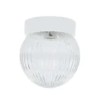 PLAFON DE ESFERA RAYAS BLANCO MAXXIAMERICA