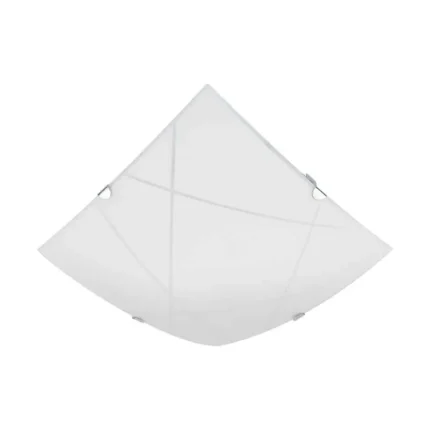 PLAFON CUADRADO 2 PZAS MATE DECORADO PF7003CH DUO