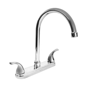 MEZCLADORA P/FREGADERO 8" C/MLS PALANCA CUE/CURVO