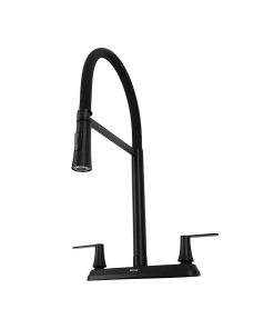 MEZCLADORA P/FREGADERO 8" C/EXTRAIBLE  NEGRO MATE