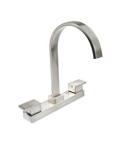 MEZCLADORA P/FREGADERO 8" C/MLS PALANCA SATIN