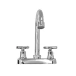 MEZCLADORA P/LAVABO 4" C/MLS CRUCETA CUELLO ALTO