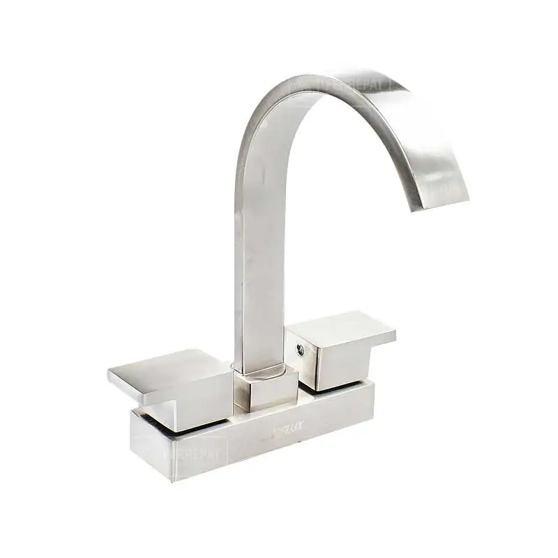 MEZCLADORA P/LAVABO 4" C/MLS PALANCA SATIN