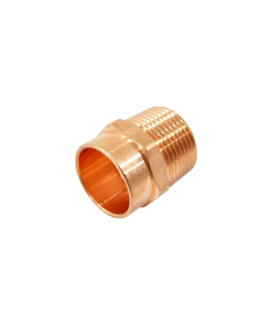 CONECTOR RCA. exterior . 13 MM. 1/2"  NACOBRE macho