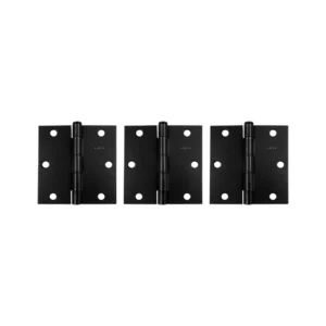 BISAGRA  3 1/2"   NEGRO MATE C/TOR 3PZ BOLSA