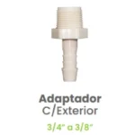 Adaptador de Cuerda Exterior Conekta 3/4 a 3/8" - Solución Eficiente para Reducción de Tamaño - ncace5 - Alta Fiabilidad en Conexiones