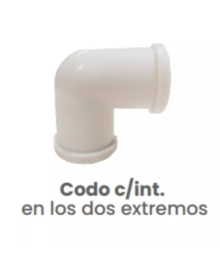 Codo con Interior en los Dos Extremos Conekta 1/2" - Construcción Segura - nccdi1 - Ideal para Sistemas Hidráulicos