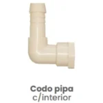 Codo Pipa Conekta con Cuerda Interior 3/4" - Solución Compacta y Funcional - nccdpi2 - Diseñado para Uso Doméstico y Comercial