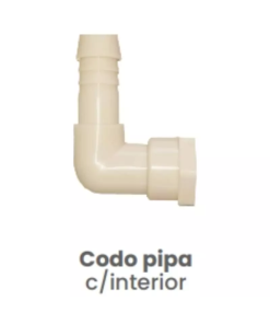 Codo Pipa Conekta con Cuerda Interior 3/4" - Solución Compacta y Funcional - nccdpi2 - Diseñado para Uso Doméstico y Comercial