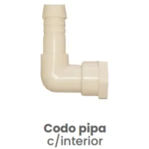 Codo Pipa Conekta con Cuerda Interior 3/4" - Solución Compacta y Funcional - nccdpi2 - Diseñado para Uso Doméstico y Comercial